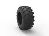 Tire of Vintage Pulling tractor Version 2 Scale 1:25-8