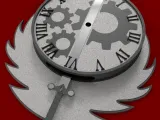 Fallout Brotherhood of Steel Pendulum Wallclock-1