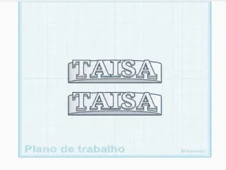 PLAQUINHA TAISA