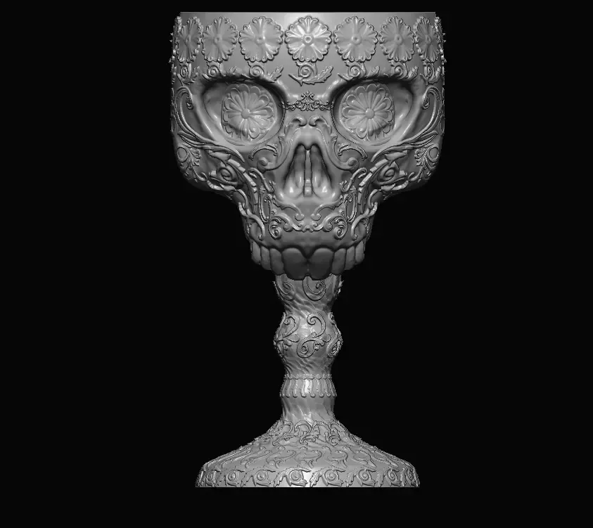 Ornamental Deluxe Skull Chalice