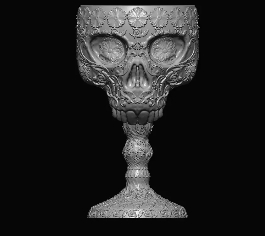 Ornamental Deluxe Skull Chalice