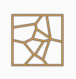 Voronoi desk decor 5 (Simple)