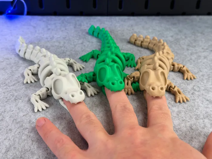 Articulated Skeleton Crocodile - Toys - PLA - 3D printed product - фото 8