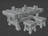 FREE PROPS Table Fantasy Miniatures 32mm STL for TTRPG-2