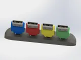 Cable Clip Organizer 4P – 3D Printable STL File-2