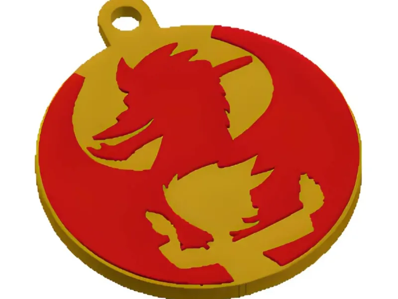 Llavero de Dragon Occidental