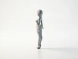 Female Robot Figurine Sci-Fi Character 3D Printable-3