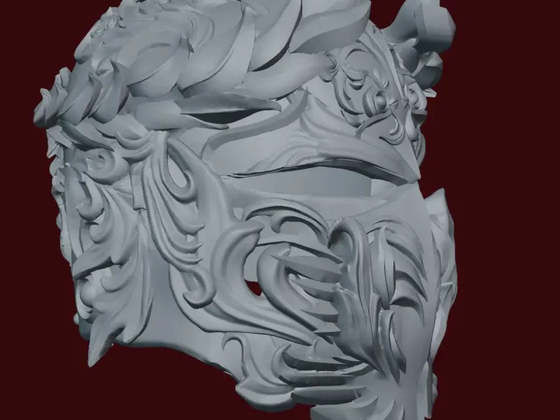 Ornate Fantasy Helmet – Free 3D Printable Armor Model