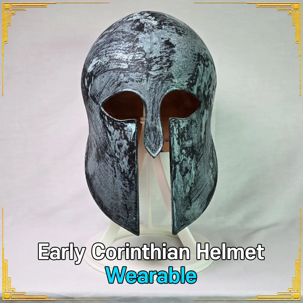 Early Corinthian Helmet with Stand
