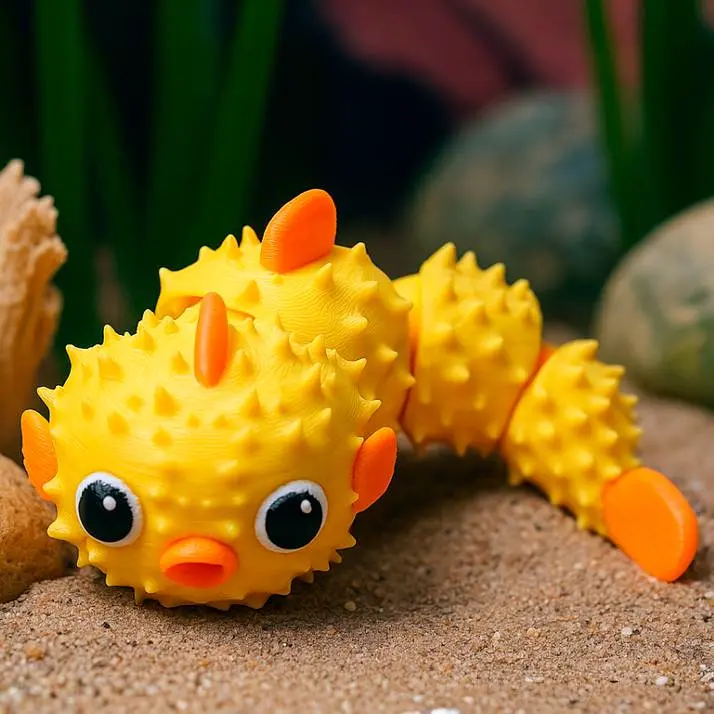 Articulated Puffer Fish - Cute Fidget Toy