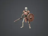 Skeleton Swordsman with Shield - Tabletop Miniature-2