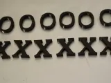 Tic Tac Toe game Board and Letters O and X-1