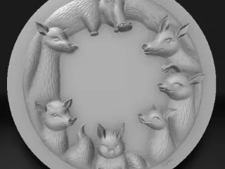 un cerc de animale