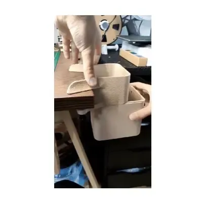 Desk Trash Bin with Removable Bottom
