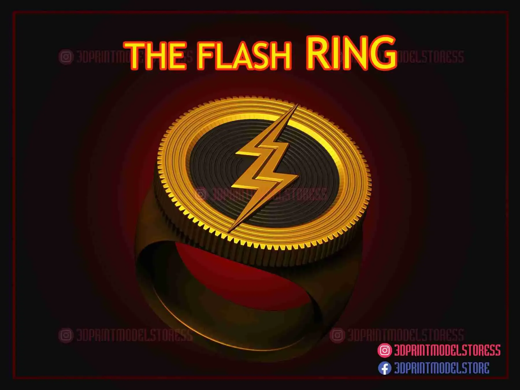 The Flash Ring - DC Comics Cosplay Accessories