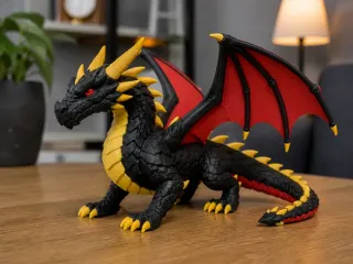 3D Printed Dragon For Showcase Decoration !!