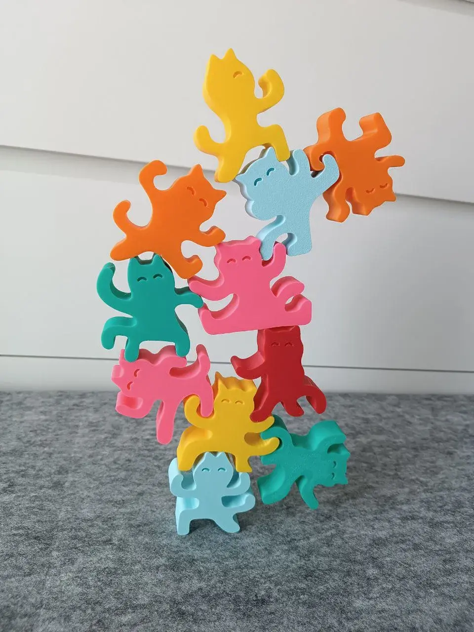 Ninja Cats Stacking Balance Game