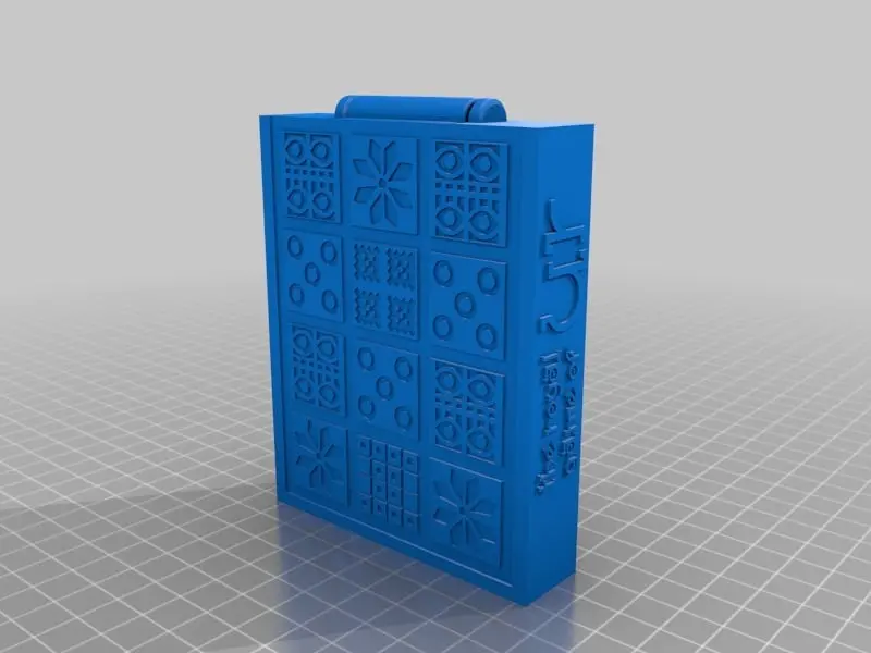 Royal Game of Ur with Print-in-place hinged board