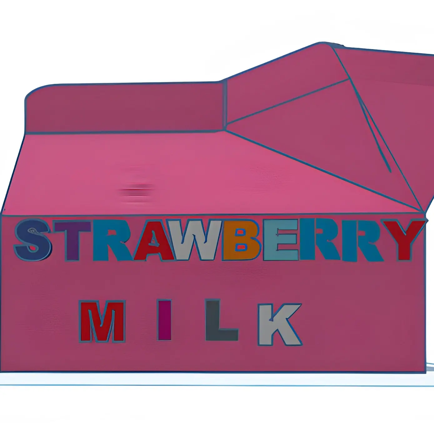 Strawberry milk container