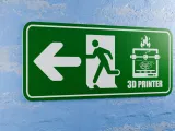 3D Printer Emergency Sign - Left Side Arrow Left-4