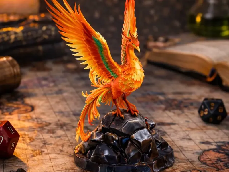 Phoenix Rising D&D tabletop miniature