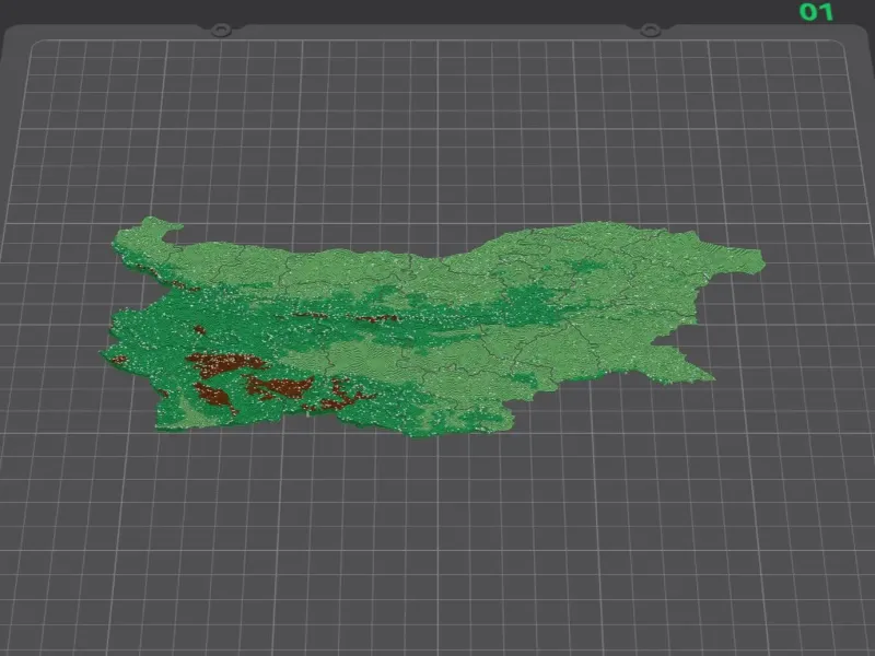 Provinces of Bulgaria. 3D Map puzzle (38-piece)