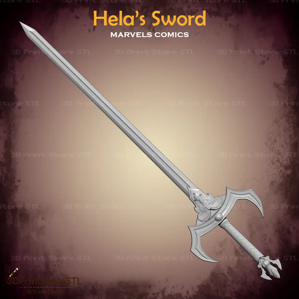 Hela Sword Cosplay Marvels Comics - STL File