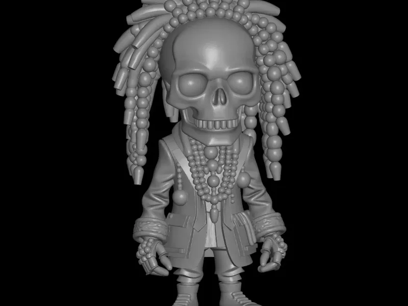 carabian pirate skull design
