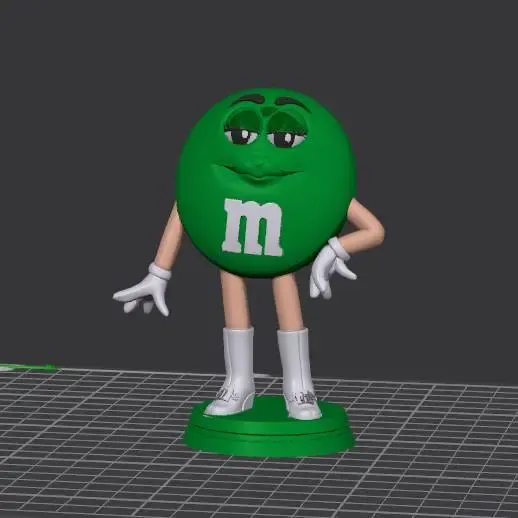 Green M&M character
