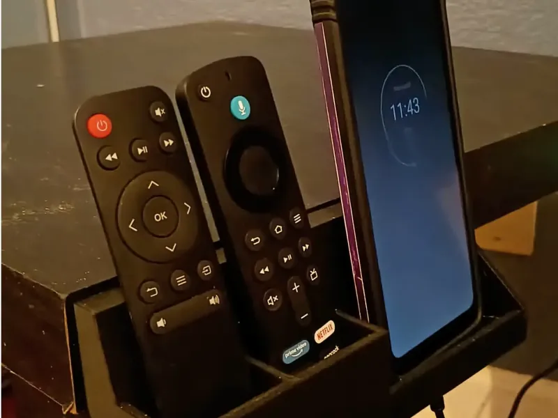Suporte de Carregamento para Celular com 2 Espaços para Controles