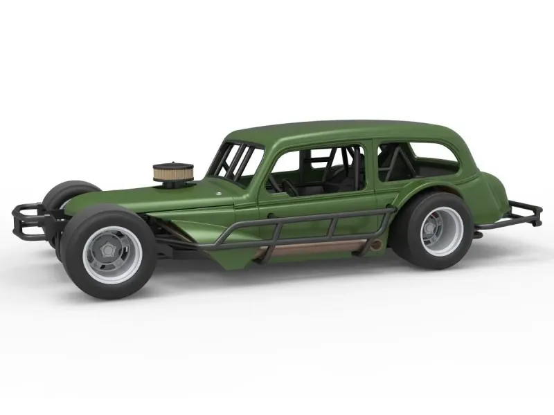 Vintage Asphalt Modified stock car V7 Scale 1:25