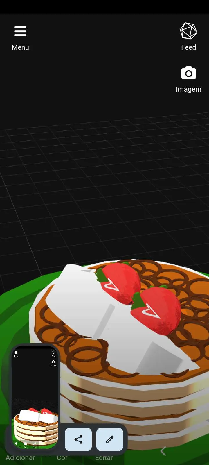 pancaake with strawberry