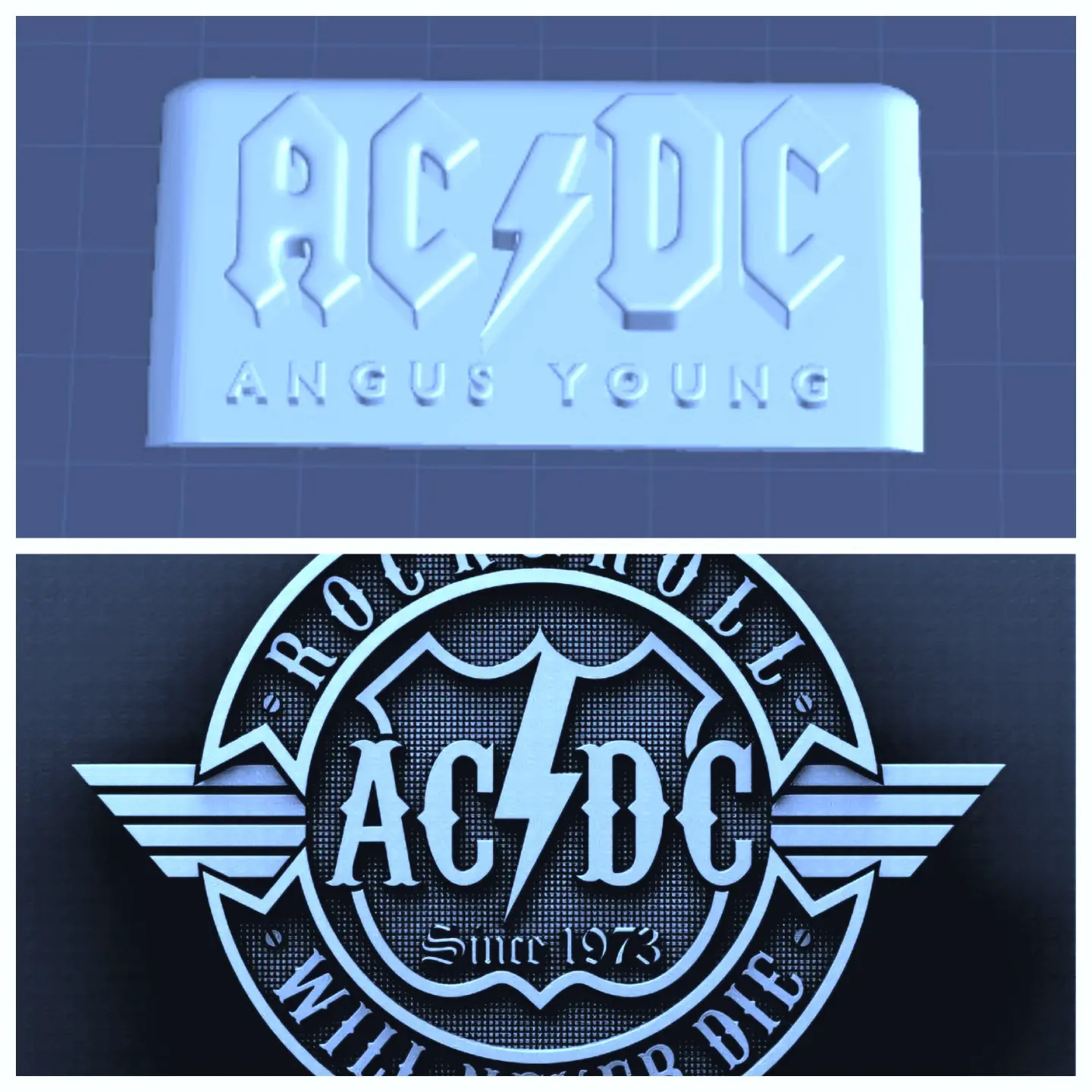 AC DC rock band Logo
