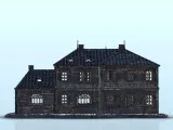 Modern brick house with floor 19 - WW2 Terrain scenery-5