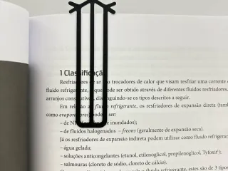 Marcador de paginas floco de neve