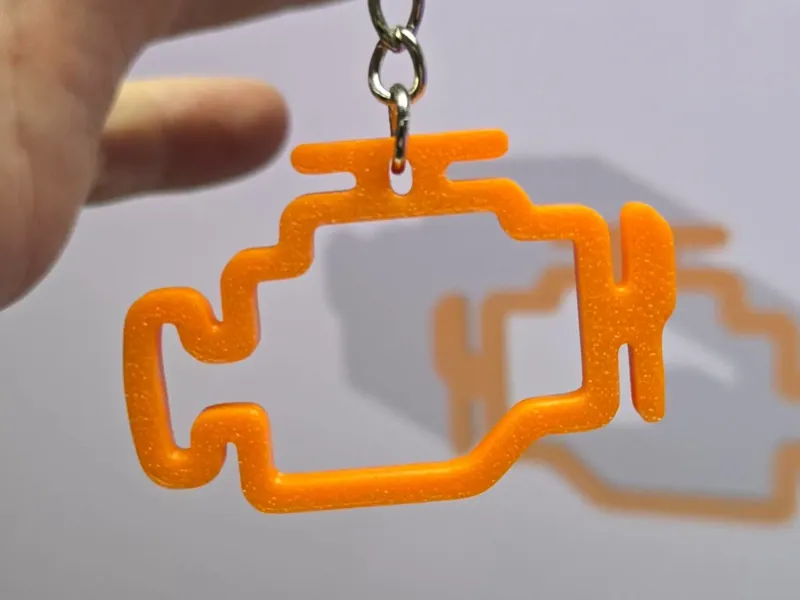 Check engine keychain keyring
