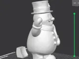 The Cheerful Snowman w/ rear access to add LED-3