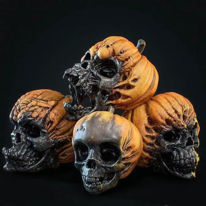 Evil Pumpkin Skulls