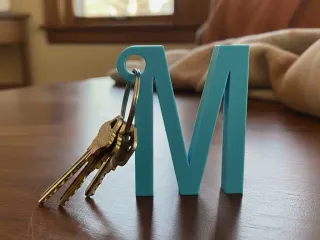 M keychain