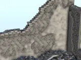 Ruined building with tower 20 - WW2 Terrain scenery diaroma-8