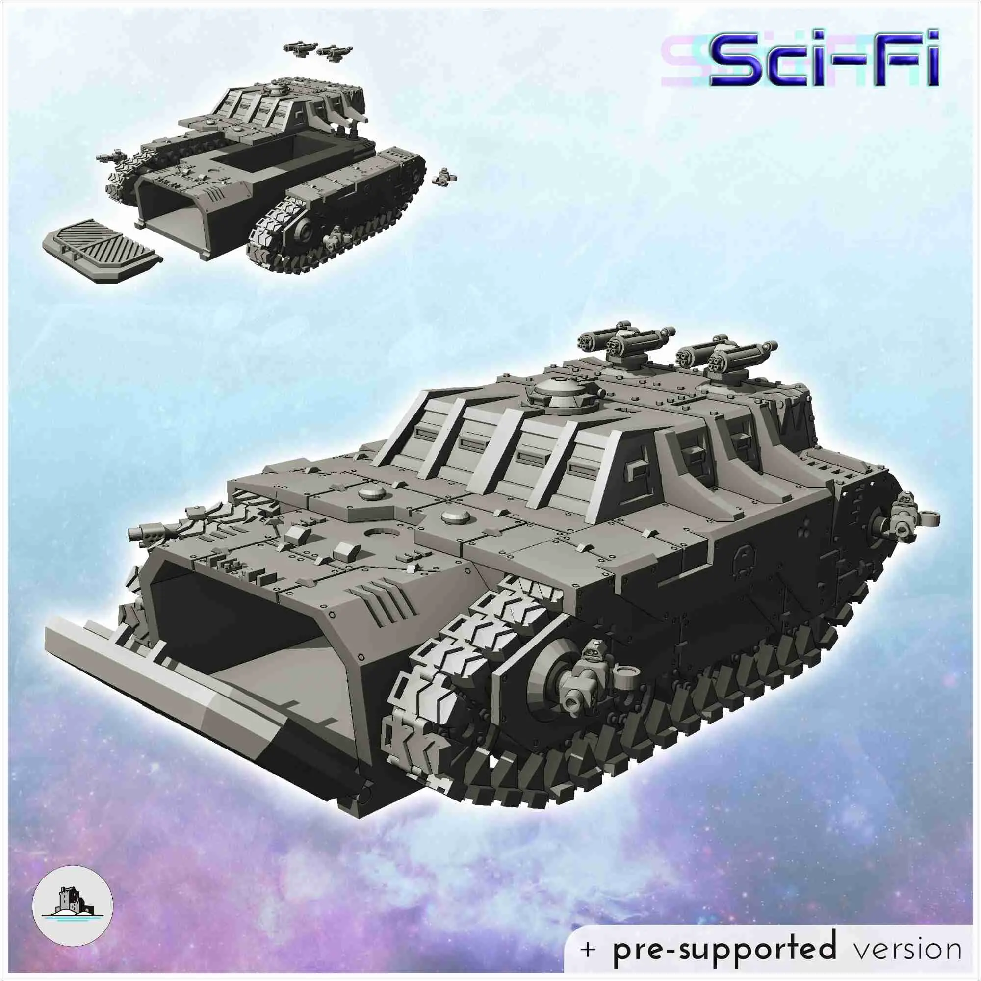 Sci-Fi Bodenfahrzeuge Pack Nr. 1 - Miniaturen Warhammer 40k