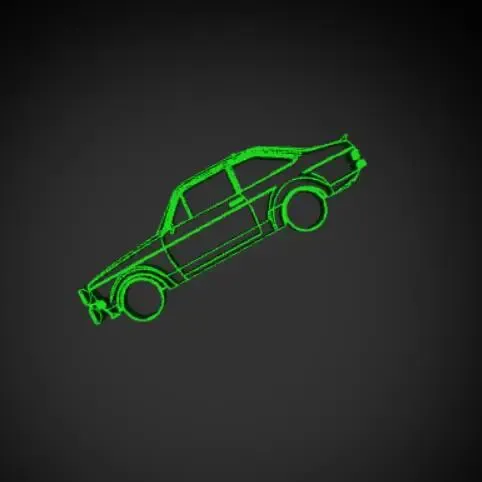 Ford Escort MK2 (RS 2000) "rally" silhouette wall art