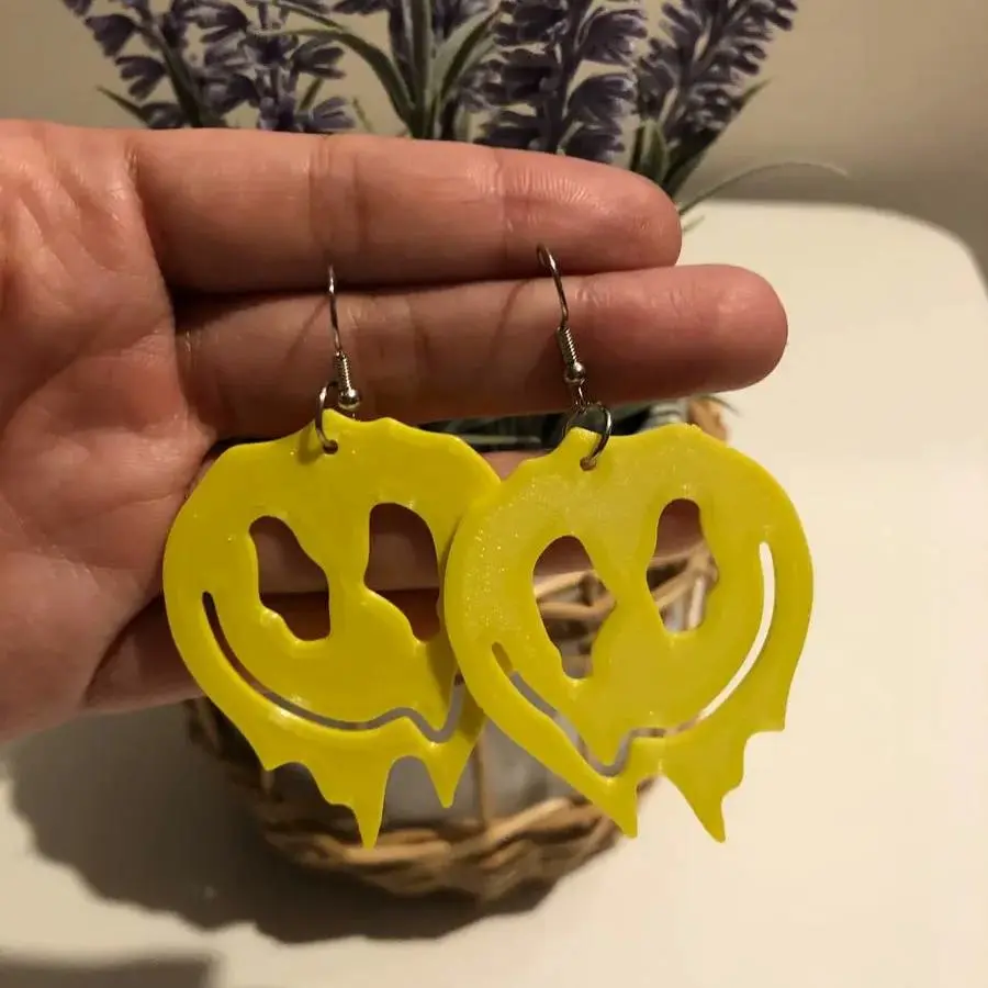 3D Printer Files | 3MF File | Earring Smile Melt