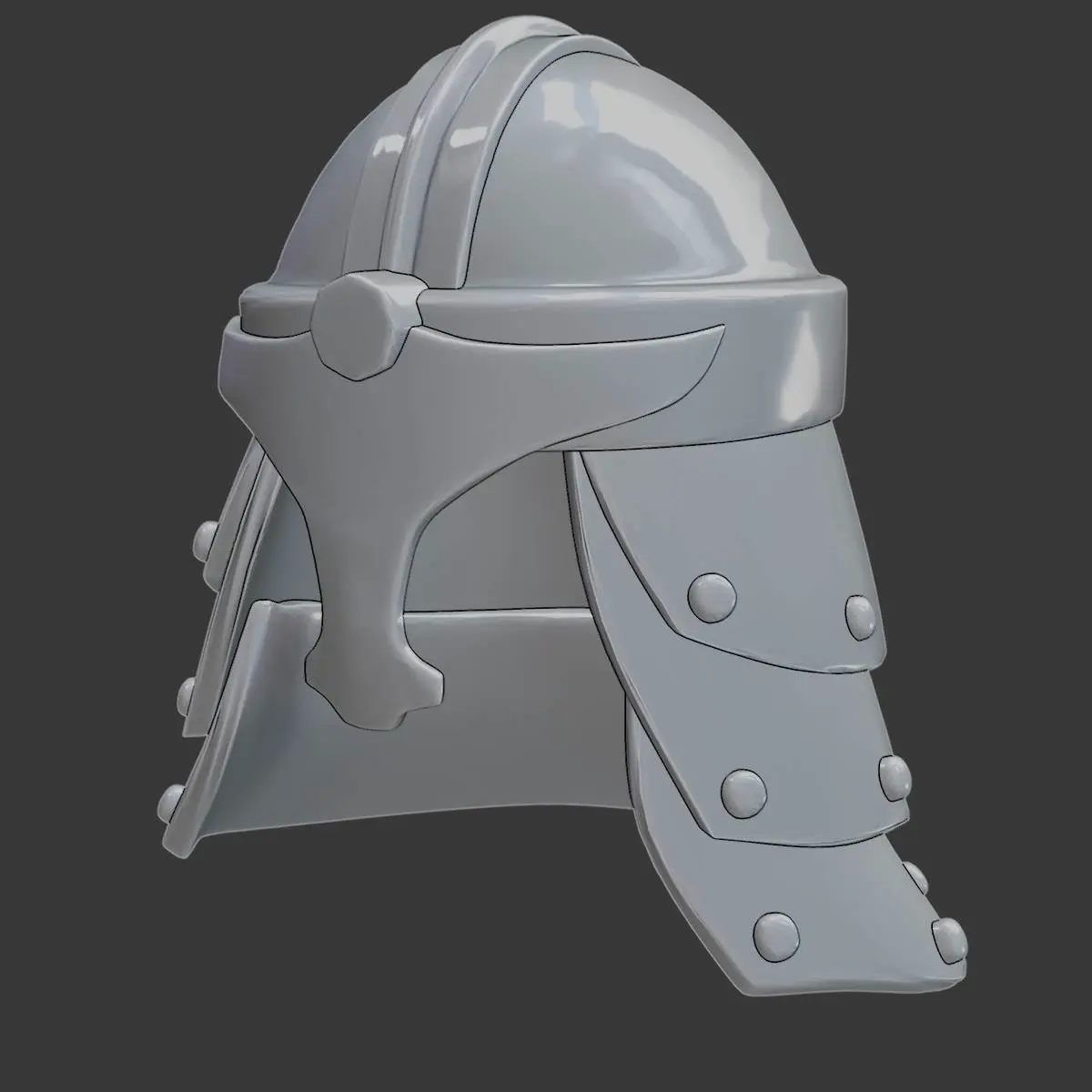 Medieval European Armor Helmet - Classic Knight's Helm