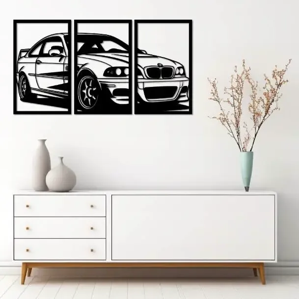 Arte da parete BMW E46 M3 coupé classica