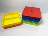 Stackable sorting trays with lid-4