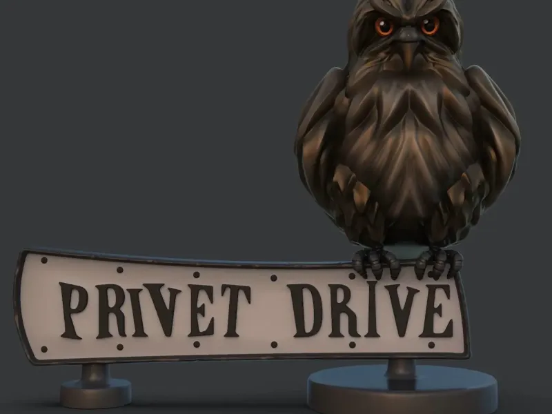 Privet drive sign 3D print model