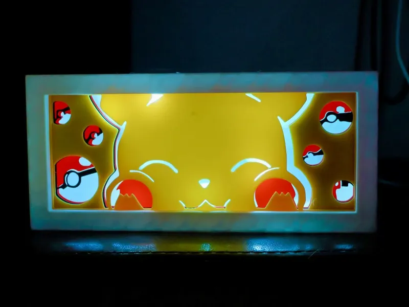 Cute Pikachu - LED Lightbox - NO AMS NEEDED