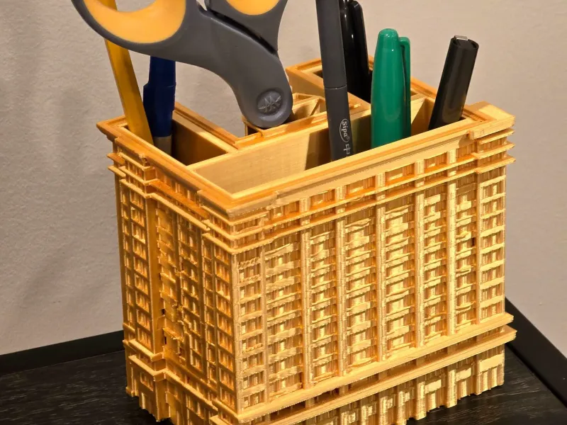 Chicago's Marquette Building Pen Holder