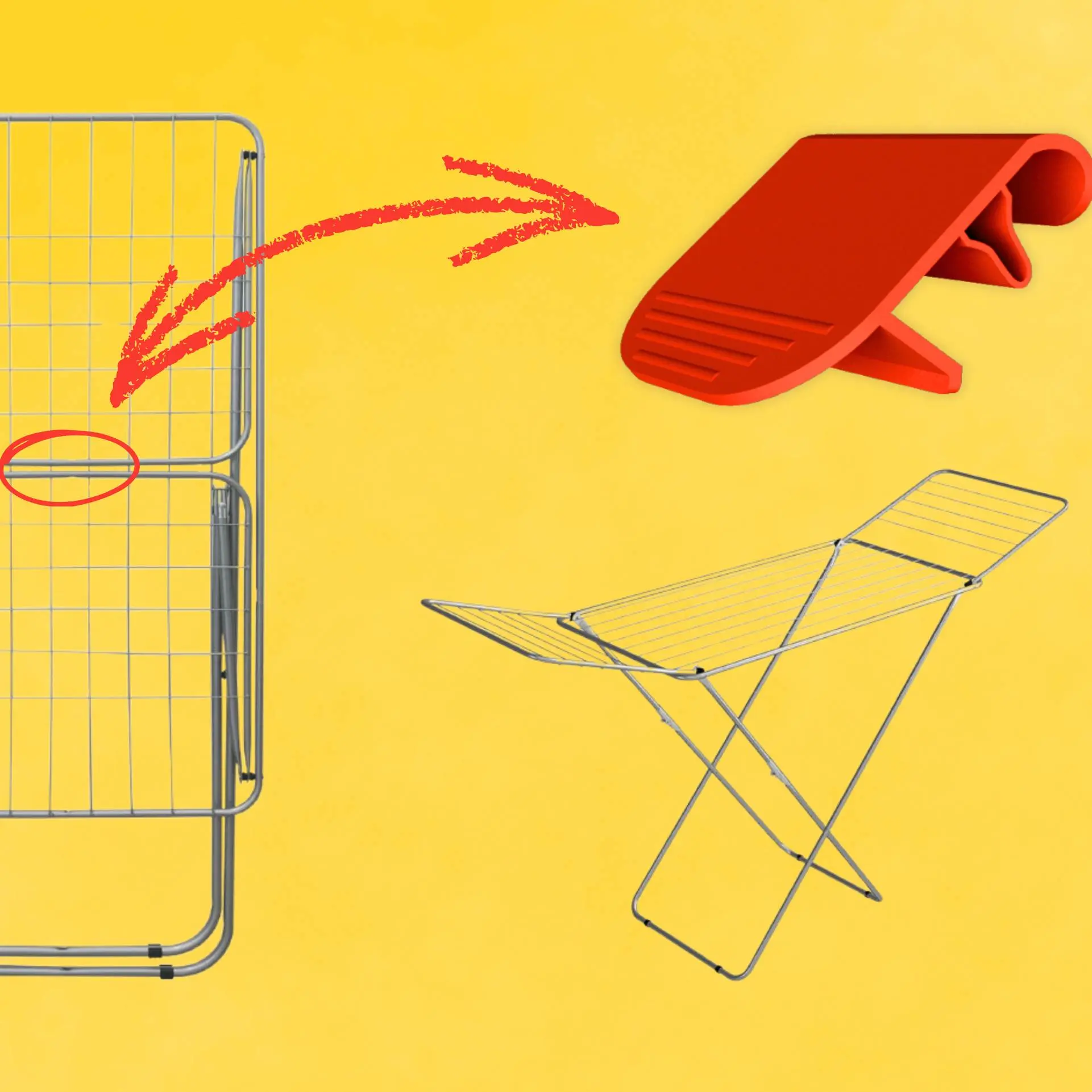 Drying Rack Locking Clip